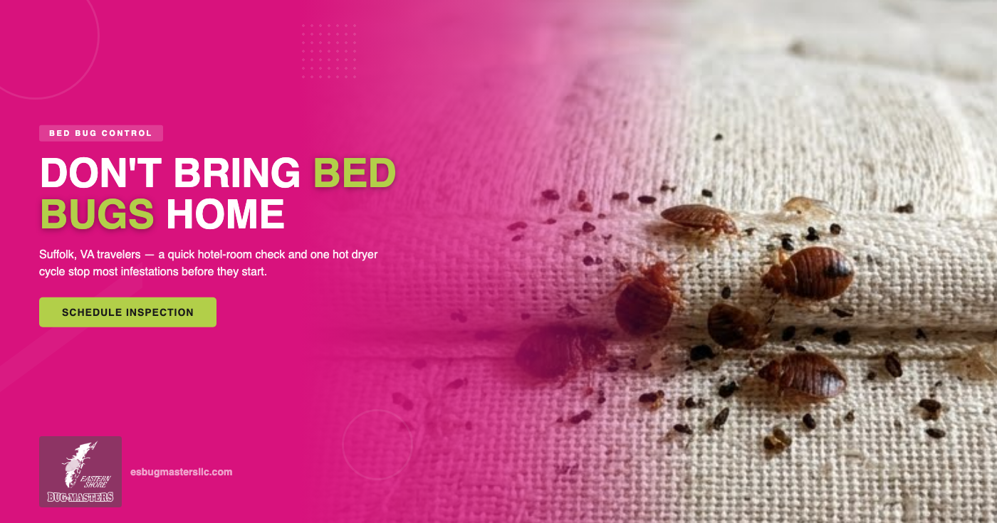 Spotting Bed Bugs After Summer Travel: A Suffolk, VA Homeowner's Guide