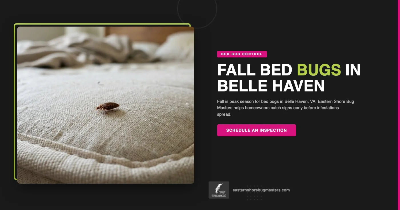 Why Fall Is Prime Time for Bed Bugs in Belle Haven, VA — What Homeowners Should Watch For